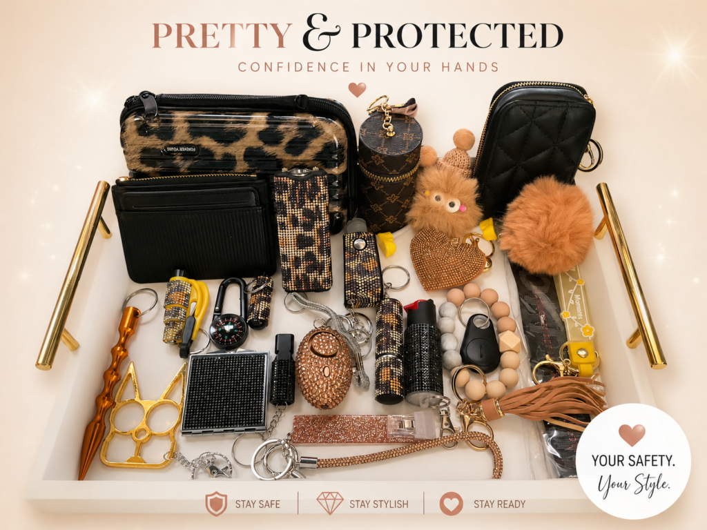 Leopard 25-Piece Elegant Safety Keychain Bundle