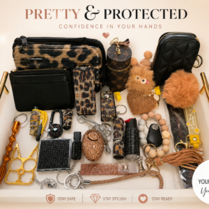 Leopard 25-Piece Elegant Safety Keychain Bundle