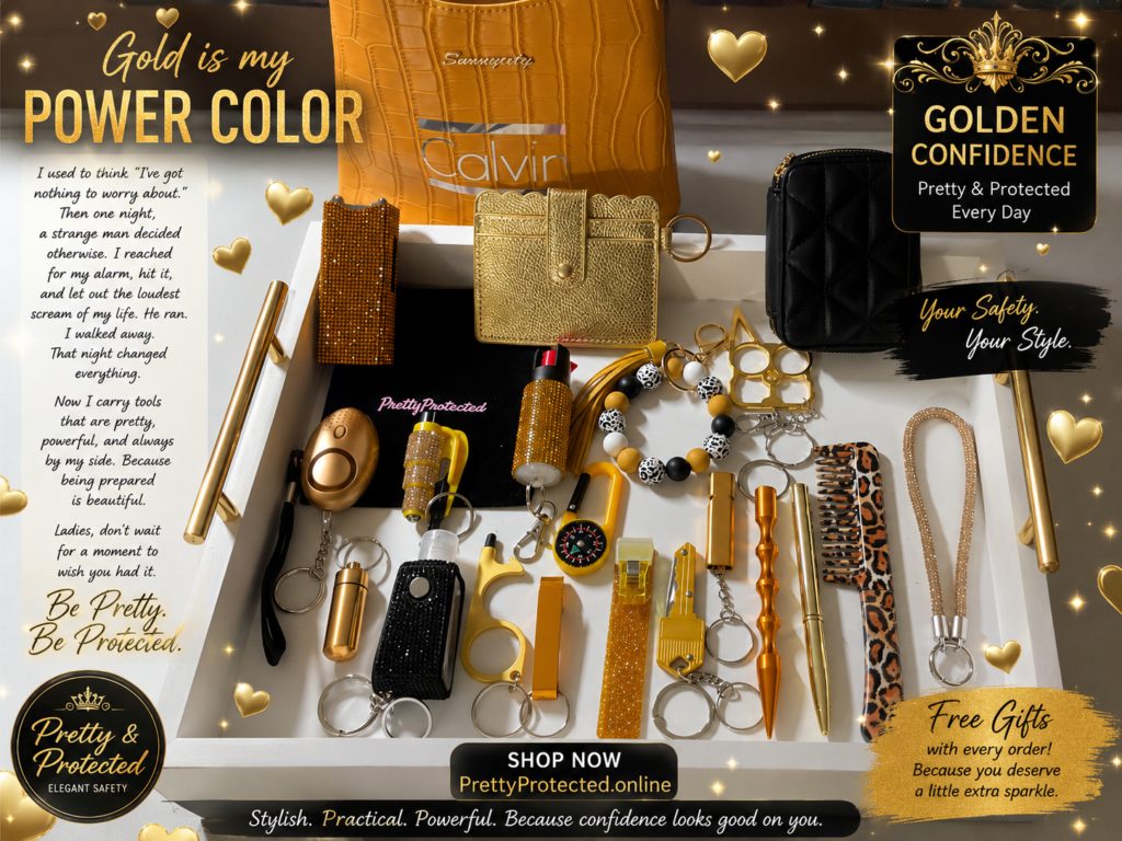Gold with A Cute Bag